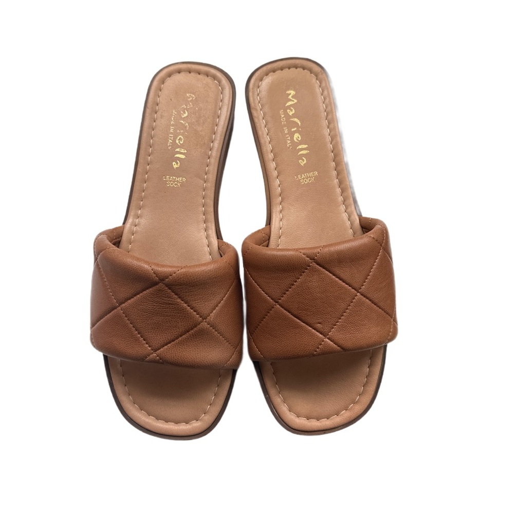 Mariella Leather Quilted slip on 8